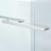 door handle for the bathroom frameless tempered double sliding glass shower door