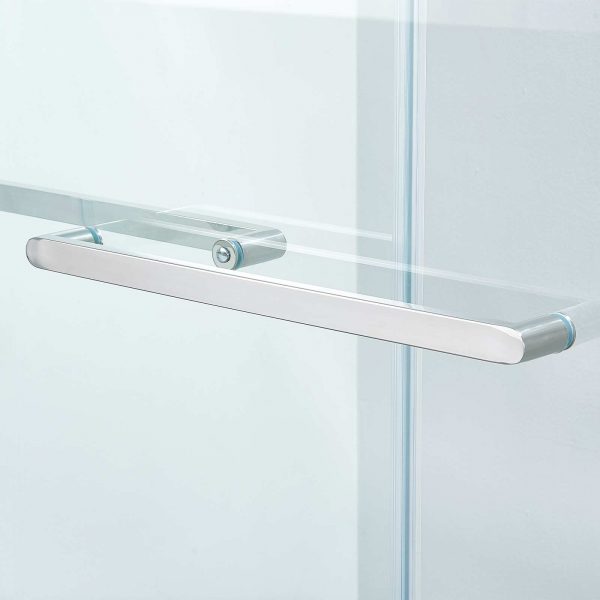 door handle for the bathroom frameless tempered double sliding glass shower door