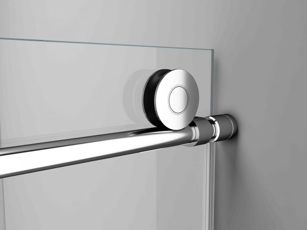 Sliding track/rail for Reversible Single Sliding Frameless Shower Door