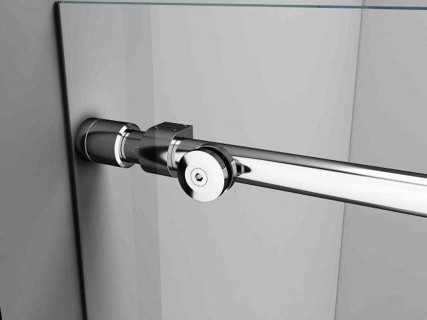 Sliding track/rail for Reversible Single Sliding Frameless Shower Door