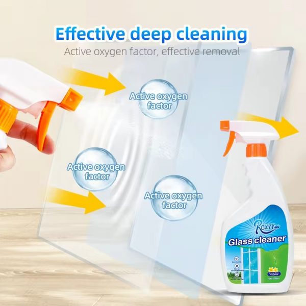 Effective deep cleaning - active oxygen factor, effective removal - 500ml Glass Surface Cleaner