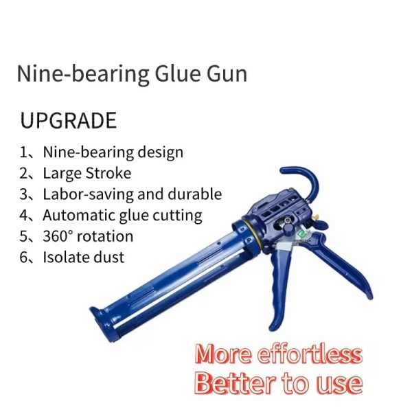 more effortless better to use - Nine bearing hard-mounted glue gun