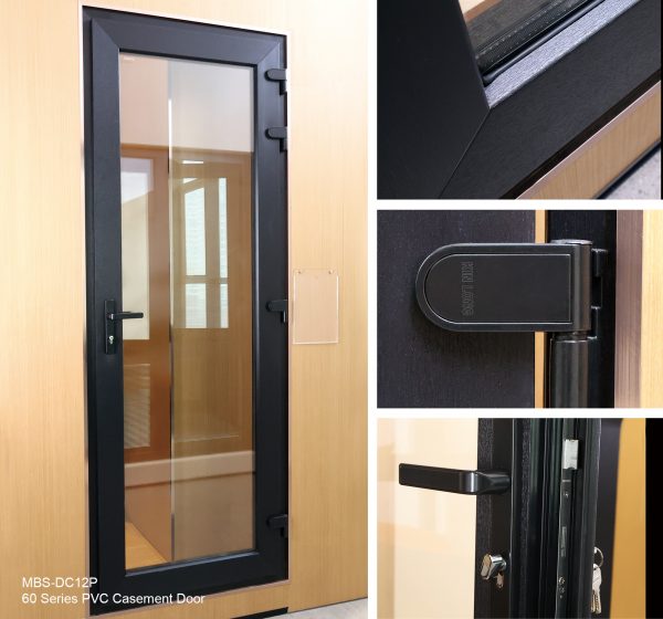 32*80 inch 108 series Vinyl Casement Door(MBS-DC12P) - 60 series PVC Casement Door