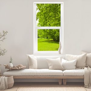 24*24 inch 82 series vinyl single hung window