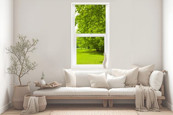 24*24 inch 82 series vinyl single hung window